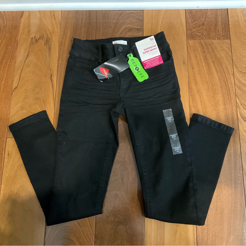 SO Superstar Super Skinny Jeans - Black Size 10
